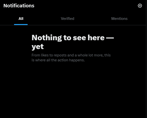 (( Man, this platform is exhausting to use. Love having my notifications tab straight up reset every other week because why not, "X". 🙂))