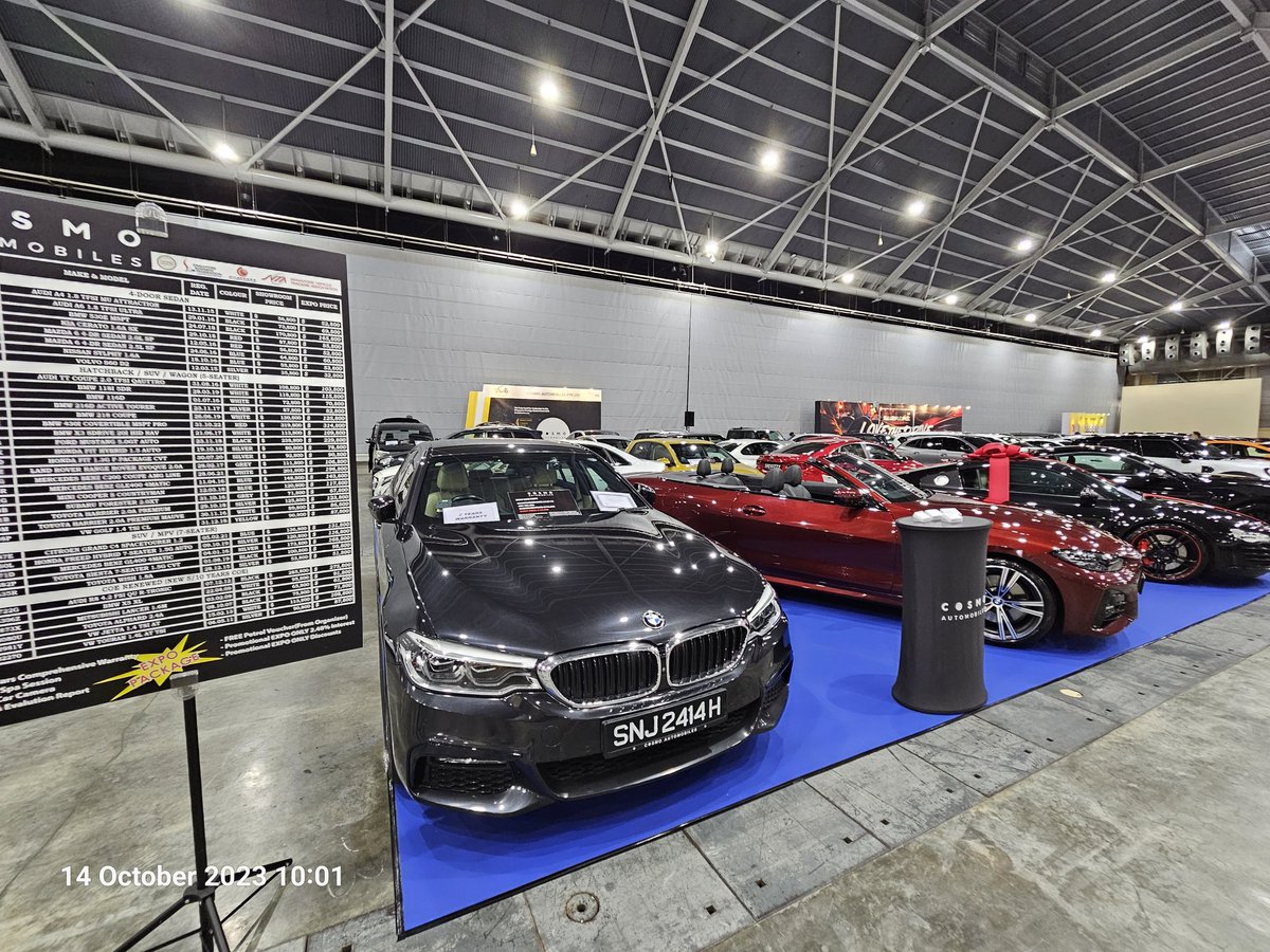 CosmoAutomobile's tweet photo. COSMO x CARS@EXPO 2023

This weekend, we bring you fantabulous deals you cannot resist! 

● Massive discounts across fleet
● Promotional 2.48% financing rate
● Free 24-month comprehensive warranty
● Free STA evaluation completed on all cars
● Free in-car camera
● Free car spa & polish
● Freebies & Petrol vouchers with purchase from organizer
● Flexible In-house financing options available 

Visit us at Booth P01, all prices are reduced to clear!