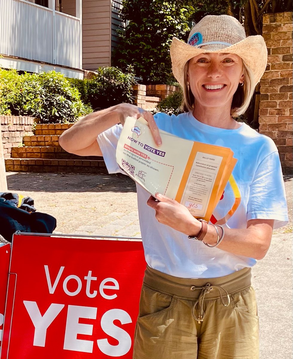 Voting is on! I’ve voted #YesToVoice in hope of better outcomes for indigenous Australians & a brighter future for all Let’s do this #VoteYesAustralia #VoiceReferendum #Yes23au