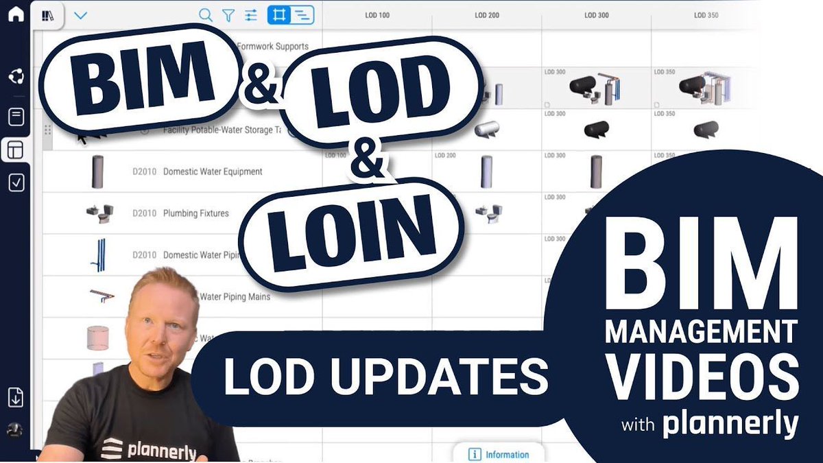 Excited to share how easy it is to use #BIM #LOD #LOIN #Plannerly with the BIM Forum Spec &amp; LOIN! 🎥 VIDEO: youtu.be/emkeERIcKqA

👉 youtu.be/emkeERIcKqA