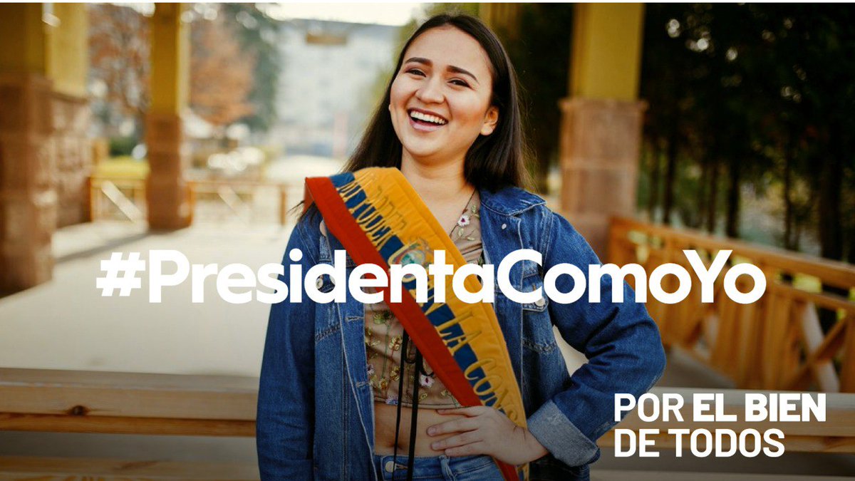 wgomezr's tweet photo. Necesitamos una #PresidentaComoYo #PorElBienDeTodos https://t.co/E5IUjNOKVF