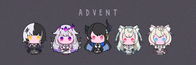 【ヘッダーに使いやすいかもしれないイラストシリーズ】Advent※二次配布はお控え下さい。※ヘッダー以外への使用はお控え下さい。#hololive #Advent 