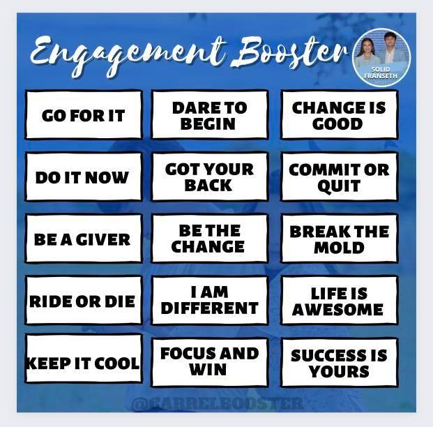 cloudiesoffs's tweet photo. Pataasin pa Fam! Engage na here and don't forget our precious tagline and hashtags! (blue hearts)

NASA FRANSETH ANG SWERTE 

#FranSeth | #ItsYourLuckyDayNa https://t.co/pZVMTHewSu