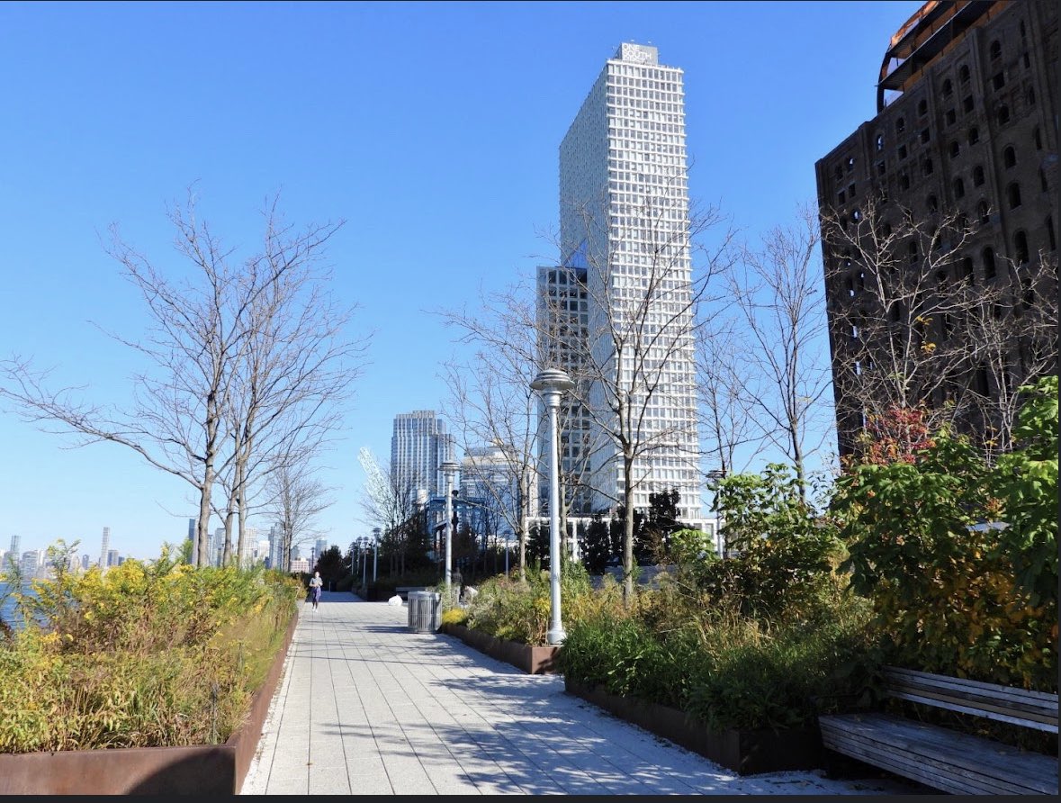 Look at that —how desolate. Marcus owns this and this is what they do with it, cater to drivers. This is what we could do with (one of my fav spots Domino Park) it AND build a permanent outdoor *WALK-IN* movie theater