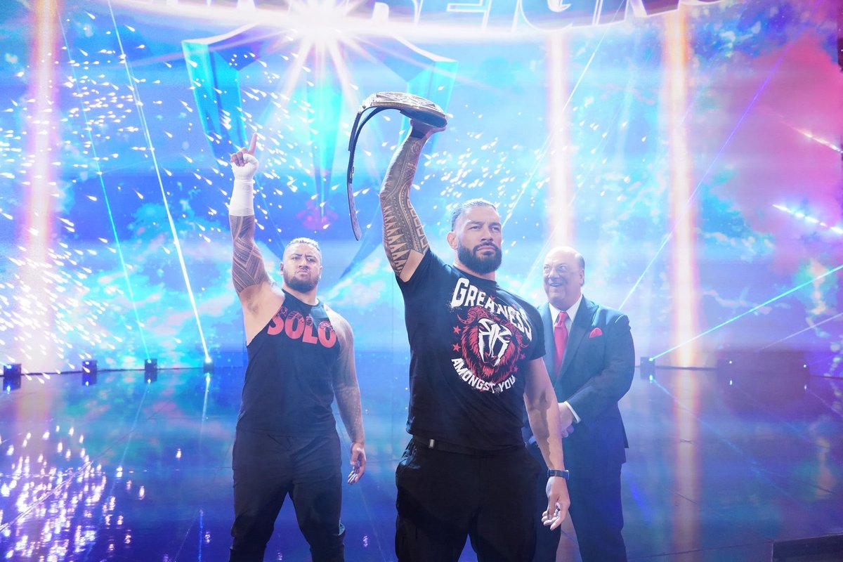 The <a href="/WWE/">WWE</a> #Smackdown <a href="/WWEonFOX/">WWE on FOX</a> #SeasonPermiere scored huge, as the Return of <a href="/WWERomanReigns/">Roman Reigns</a> delivered (1) the highest grossing TV event in the history of the Tulsa market; (2) highest paid attendance in the history of the #Tulsa market. 

Thank you for the house, my #TribalChief!