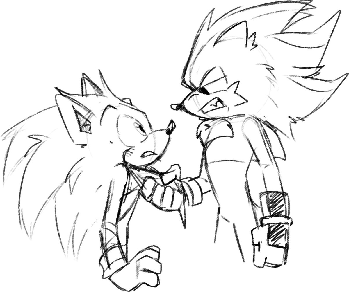 Lucía Ship Art!🇦🇷 on X: HC Sonadow: Shadow likes Sonic's