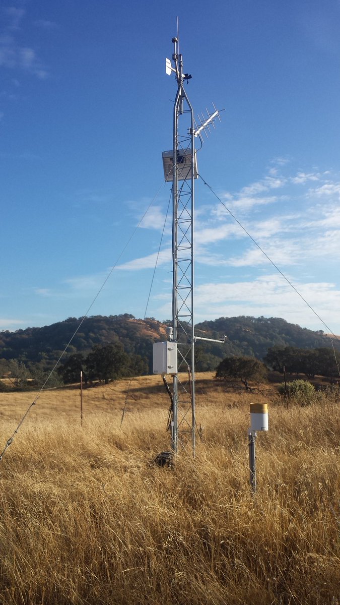 Serviced Cordoza Ridge RAWS today. #fireWx #CAwx