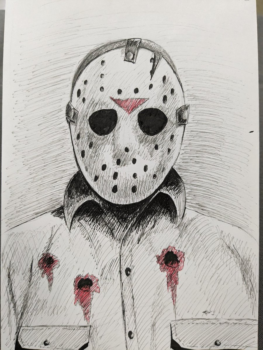 CountCintron's tweet photo. An old Jason doodle 🔪 https://t.co/9aL8orRe5a