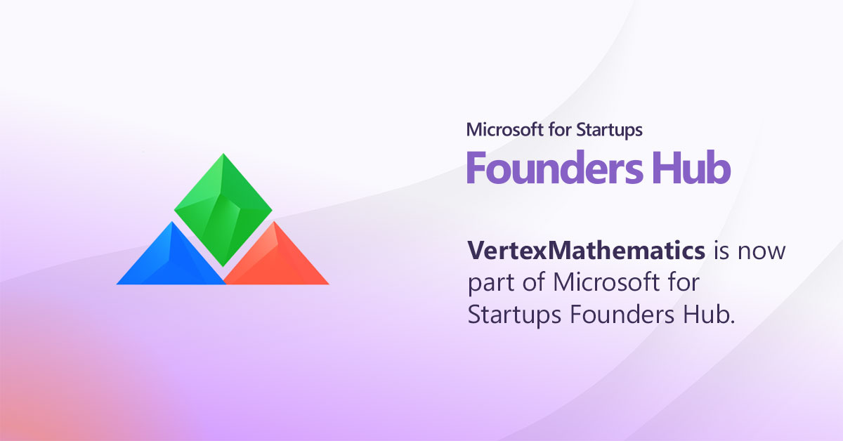VertexMath's tweet image. Big news! VertexMathematics is now part of Microsoft for Startups Founders Hub. Thanks to this affiliation, we can offer some of our AI features as a free experience for a limited time. Stay tuned over the next week as we start rolling out these features to everyone!…