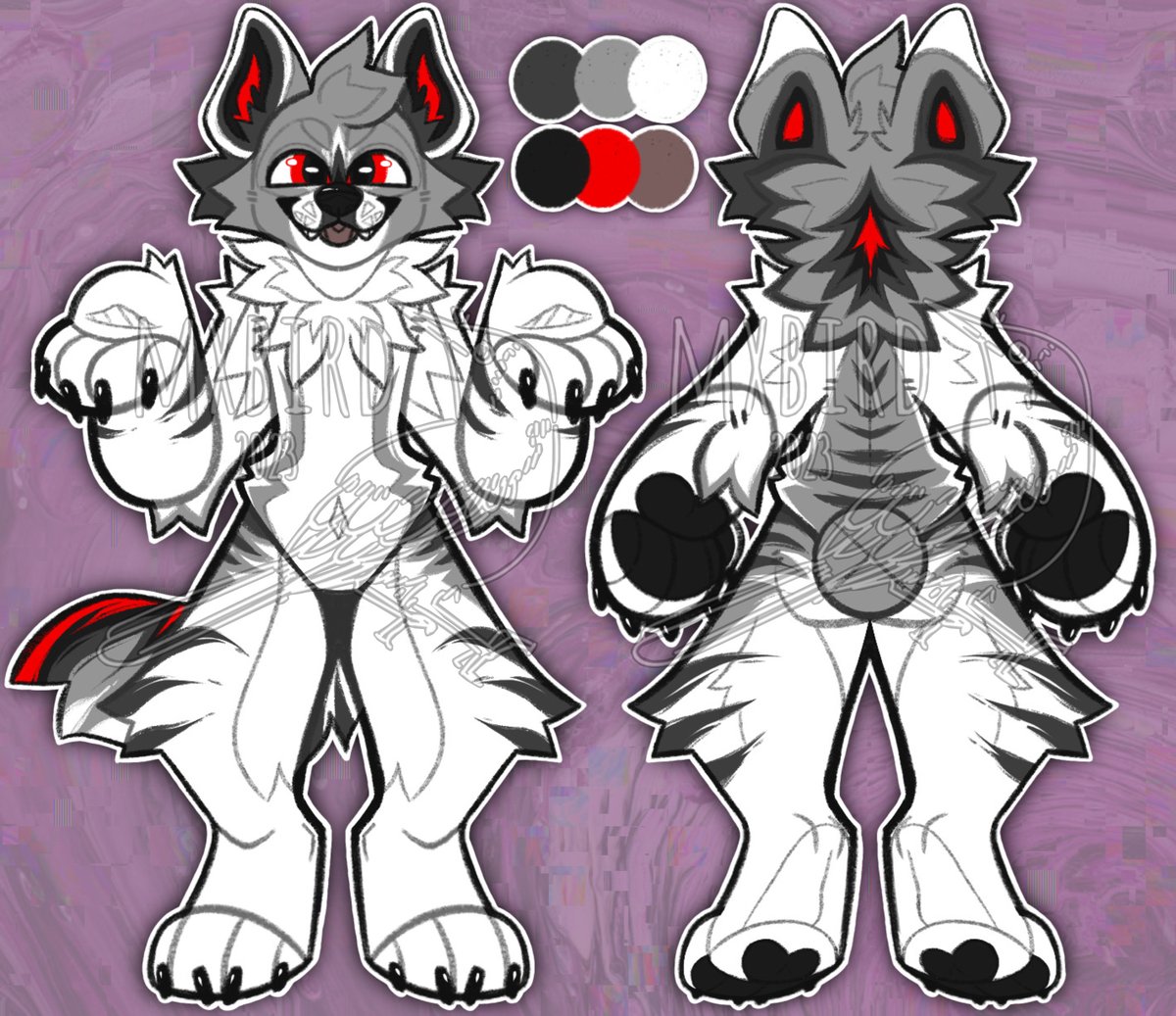 _mxbird's tweet photo. sb: $5
ab: $30
ends in 72hrs

buyer will receive:
🖤 unwatermarked &amp; high quality reference 
🩶 toyhouse profile transfer (if applicable)
❤️ 3 pieces of older art of old design

#furry #furryadopt #adoptable https://t.co/iip0VsT3ih