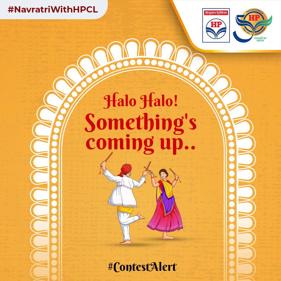 HPCL's tweet photo. Get ready! Something exciting is on the horizon. Stay tuned for our upcoming contest and get ready to win big!
Rules:
1. Comment below with an interesting caption
2. Tag 5 friends in your comment using the hashtag #NavratriWithHPCL
3. Follow us on Instagram and Twitter. @hpcl
4. Like our Facebook page
5. For the full T&C's check the link in our bio
#Navratri #DeliveringHappiness #Contest #HPCL
#HPCL #DeliveringHappiness #HPTowardsGoldenHorizon #Contest