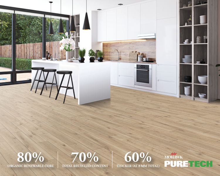 PureTech is one of <a href="/mohawkflooring/">Mohawk Flooring</a>'s latest and greatest products! This Luxury Vinyl is planet-friendly and waterproof without sacrificing quality ♻️