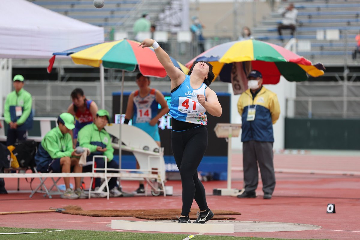 #鹿児島国体
成年女子砲丸投
尾山和華（佐賀・今村病院）
15m71で優勝！🥇