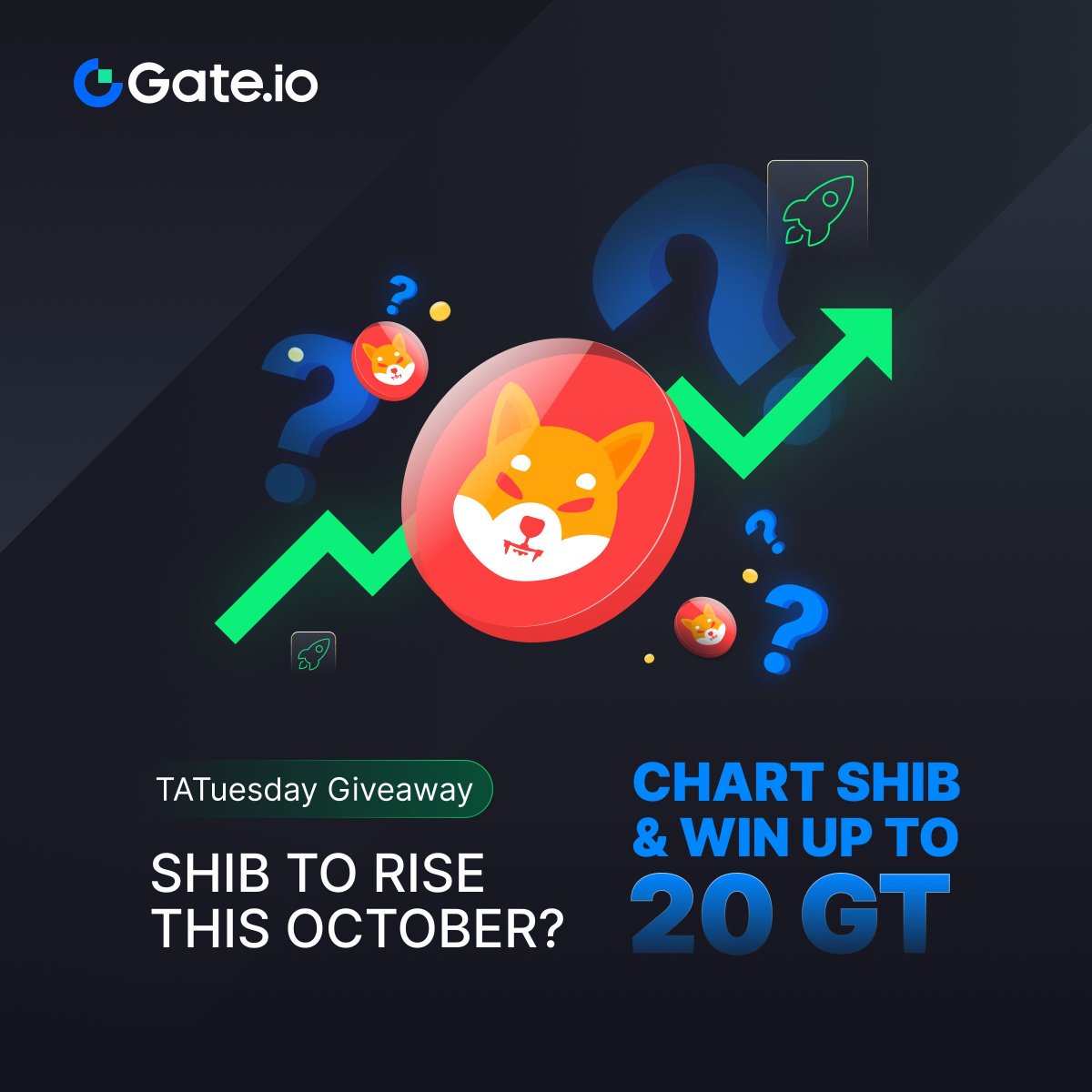 📊 Calling all technical analysis experts! Chart our coin of the week - #SHIB, and stand a chance to win 20 $GT.

Submit your entry here👉 gleam.io/5ywXJ/weekly-t… 

Show off your skills and win big! 💰 

#Gateio #TATuesday #GiveawayAlert