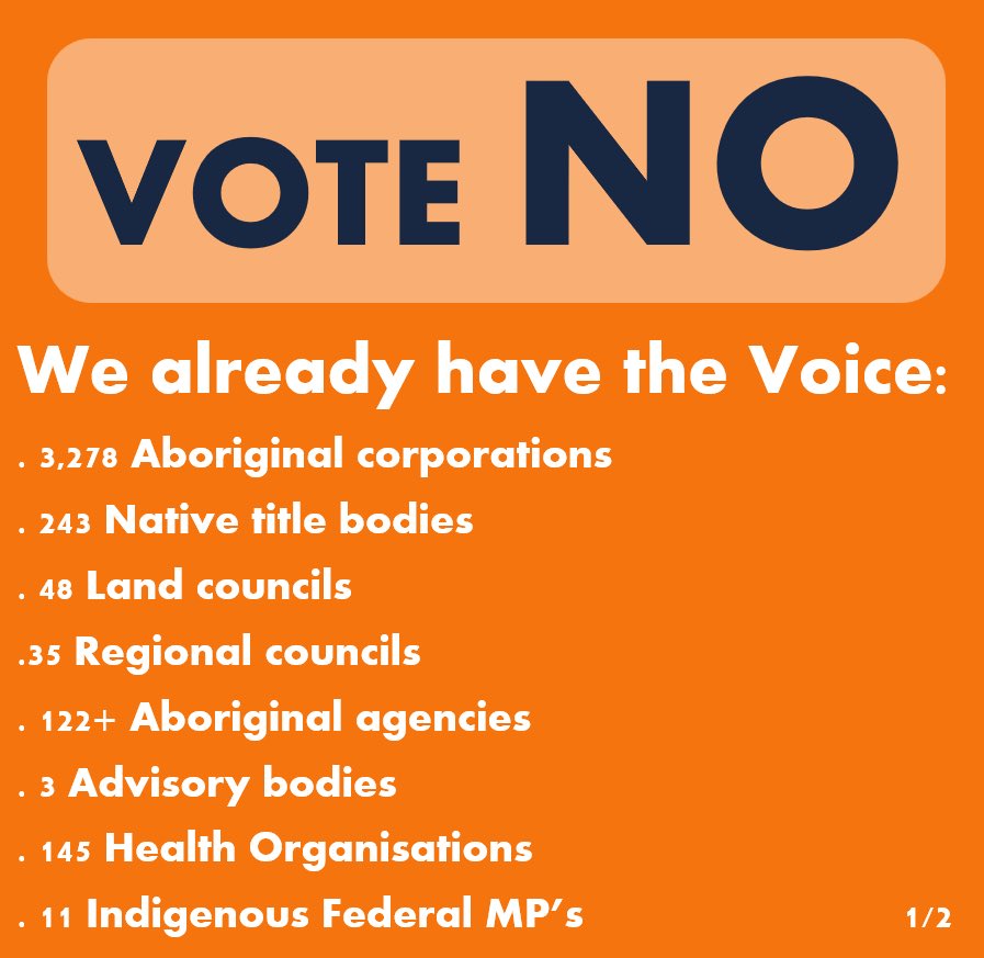 ATsirikas's tweet photo. @AmboRudd Please don’t racially diving our nation or destroy Australia

Vote NO &amp; keep our great country united, no matter your race

#VoteNo #VoteNO23Australia #VoteNoAustralia #VoteNoToDivision #JacintaPrice #WarrenMundine #paulinehanson #lidiathorpe https://t.co/vqUDpDIAsc