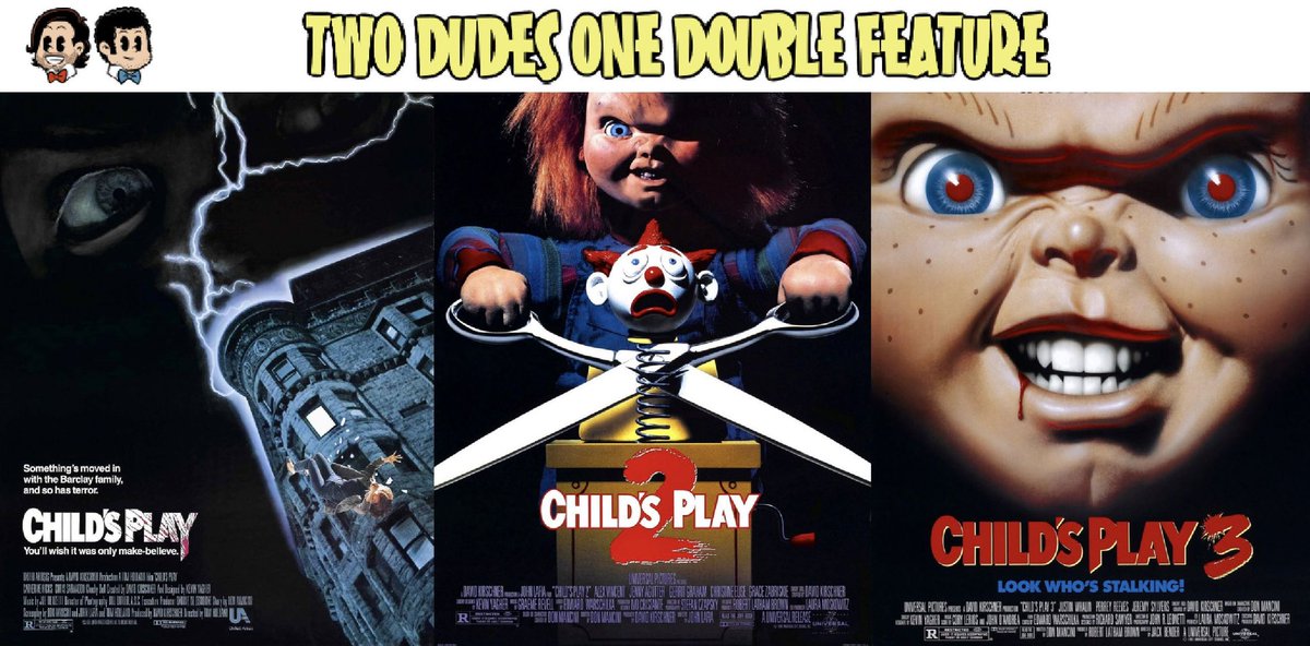 Episode 138: The Child’s Play Trilogy is here! 

LINKS: linktr.ee/TwoDudesOneDou…

#childsplay #trilogy #chucky #donmancini #braddourif #alexvincent #andybarclay #goodguydoll #halloween #podcast #moviepodcast #twodudesonedoublefeature