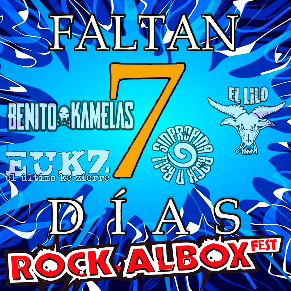 𝓕𝓪𝓵𝓽𝓪𝓷 7 𝓭𝓲𝓪𝓼 ❗❗
𝓡𝓸𝓬𝓴 𝓐𝓵𝓫𝓸𝔁 𝓕𝓮𝓼𝓽
📆 21 octubre de 2023
📍 Recinto ferial de Albox (Almería)
🎫 Entradas anticipadas en: 👇👇
bravoentradas.es/es/events/38-r…
🏕️Zona de Acampada libre y Caravanas (Gratis)
#38rockalbox #Albox #almeria #festival2023