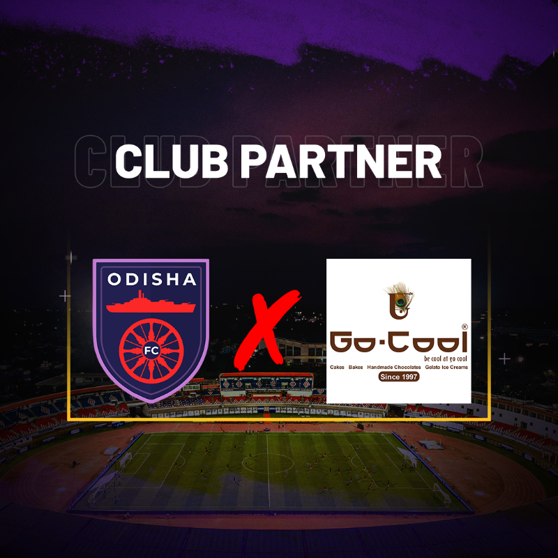 OdishaFC's tweet photo. ℹ️ The club is delighted to announce its partnership with Go-Cool, a unit of the well-established bakery company Pioneer Bakeries Pvt Ltd. Go-Cool has been a household name in Odisha for over 25 years 🤝🟣⚫️

#OdishaFC #AmaTeamAmaGame #KalingaWarriors #GoCool