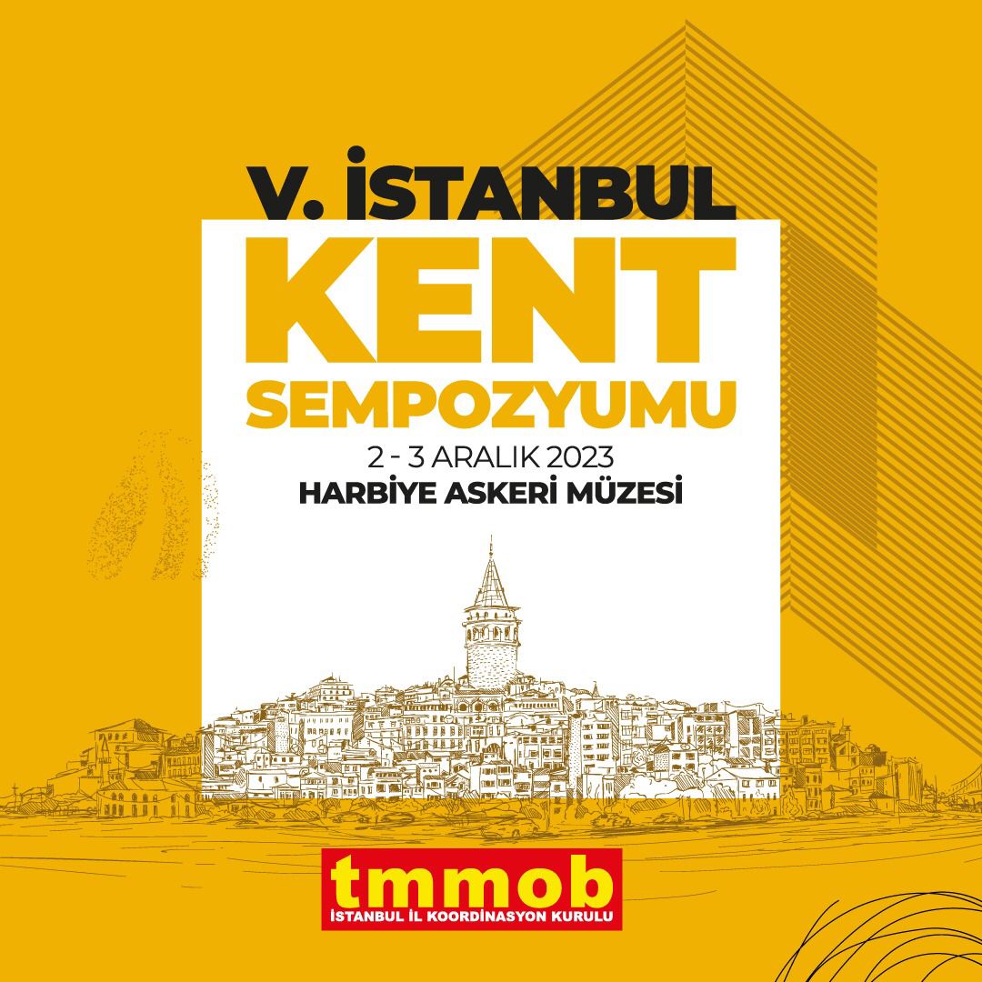 olcudergisi's tweet photo. TMMOB V. İstanbul Kent Sempozyumu'nu 2-3 Aralık 2023 tarihlerinde "Kent ve Demokrasi" temasıyla gerçekleştiriyoruz! 

Cumhuriyetin 100.yılında toplumcu  bir kent için TMMOB V. İstanbul Kent Sempozyumu'nda buluşalım!
@tmmobist https://t.co/HVbCaXQe5d