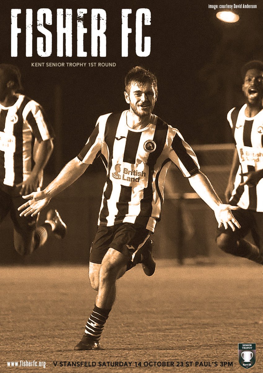 ⚽️⚫️⚪️ MATCH DAY ⚪️⚫️⚽️

Cup action this afternoon as we take on <a href="/StansfeldFC/">Stansfeld FC</a>  at St Paul’s. 

🗓️ Sat 14th Oct
🕰️ 3:00 pm
🆚 <a href="/StansfeldFC/">Stansfeld FC</a> 
🏆 <a href="/KentFA/">Kent FA ⚽</a> DFDS Senior Trophy
🏟️ St Paul’s 
📍 SE16 6NT
🎟️ £8 adults £5 concession 
🎫 £1 u16 (free if accompanied)
📕 Programme
🍔 🍺 🍟 ☕️