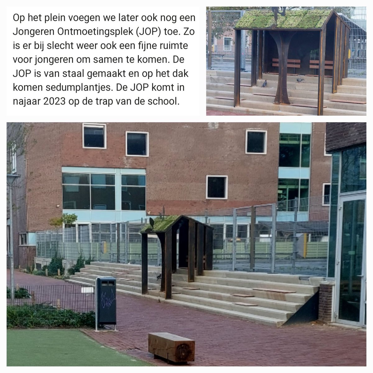 Op de Willem Sluijterstraat heeft de  <a href="/GemeenteUtrecht/">Gemeente Utrecht</a> iets neergezet dat het meest weg heeft van een kerststal. Of wat ze bij het plan noemden 'een fijne ruimte voor jongeren om samen te komen'.