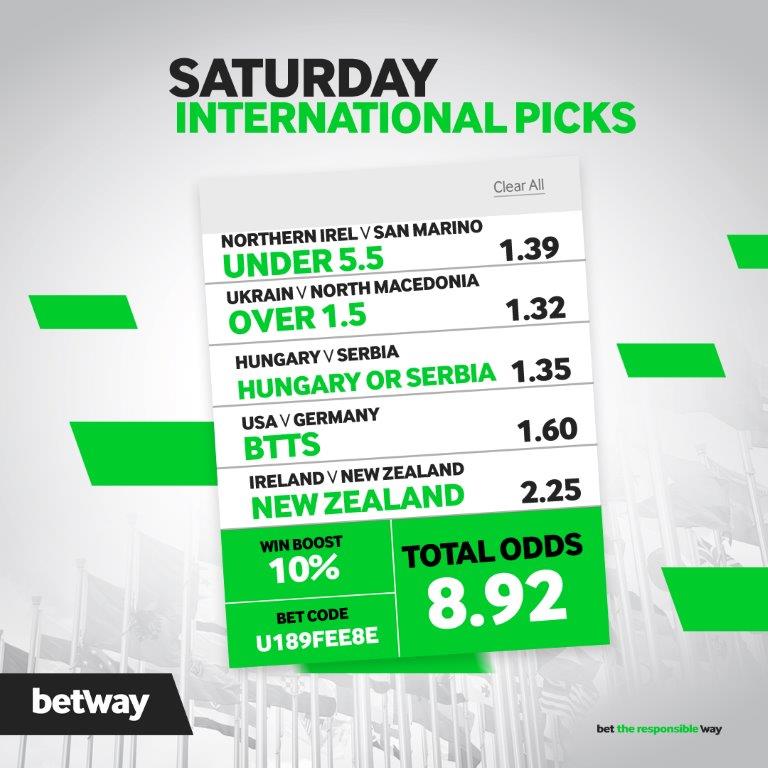 Betway_za's tweet photo. Sawubona Betway Squad 👋👋👋

Saturday Betslip has landed 🔥🔥

Halala 💪

Bet Code: U189FEE8E

BET NOW👉 https://t.co/MCa6hemdo8 https://t.co/owXkBRr9HI