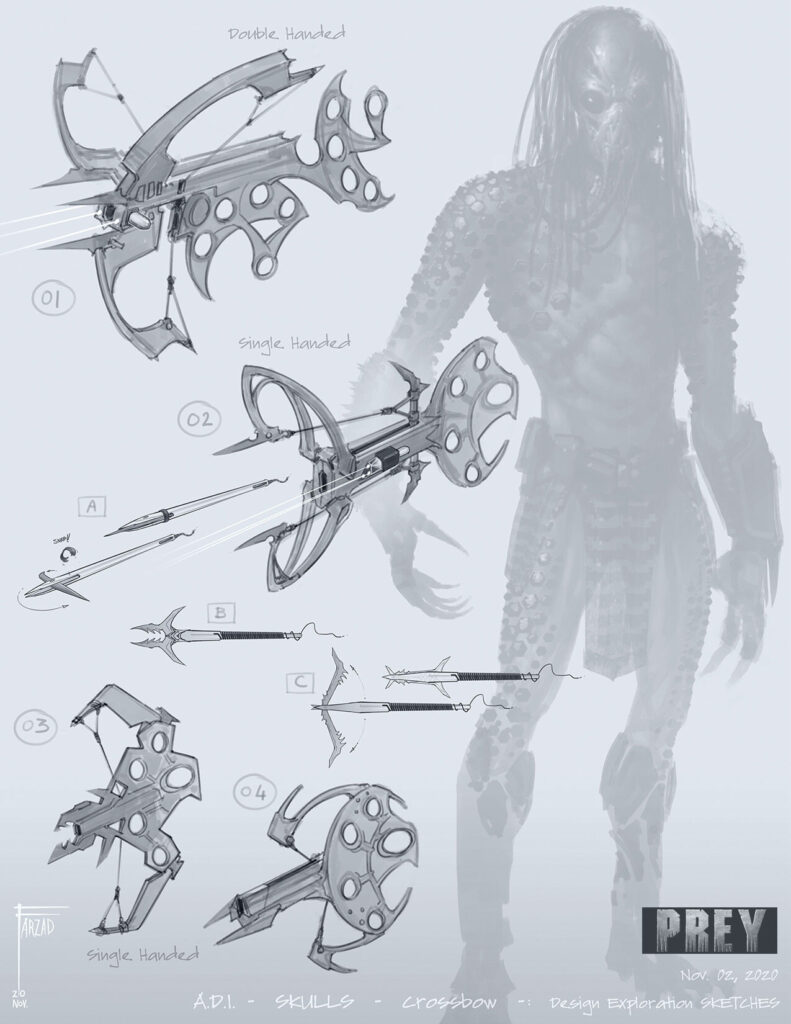 Discover a selection of 65+ concept art and sketches created for Prey by Jerome Comental,  Justin Fields,  Farzad V  Gallery and Details : 