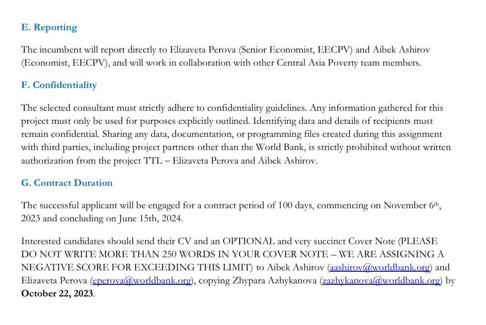 LiK Study (@lik_study) on Twitter photo Our partner the <a href="/WorldBank/">World Bank</a> in #Kyrgyzstan is looking for a field coordinator to support phone data collection in Kyrgyzstan. Masters degree and regional expertise desirable.
Deadline approaching fast!
Please RT.
<a href="/ucentralasia/">University of Central Asia</a> <a href="/MyAUCA/">AUCA</a> <a href="/OSCE_Academy/">OSCE Academy</a> <a href="/un_kyrgyzstan/">UN in Kyrgyzstan 🇺🇳🇰🇬</a> <a href="/ISDCBerlin/">ISDC Berlin</a> Our partner the <a href="/WorldBank/">World Bank</a> in #Kyrgyzstan is looking for a field coordinator to support phone data collection in Kyrgyzstan. Masters degree and regional expertise desirable.
Deadline approaching fast!
Please RT.
<a href="/ucentralasia/">University of Central Asia</a> <a href="/MyAUCA/">AUCA</a> <a href="/OSCE_Academy/">OSCE Academy</a> <a href="/un_kyrgyzstan/">UN in Kyrgyzstan 🇺🇳🇰🇬</a> <a href="/ISDCBerlin/">ISDC Berlin</a>