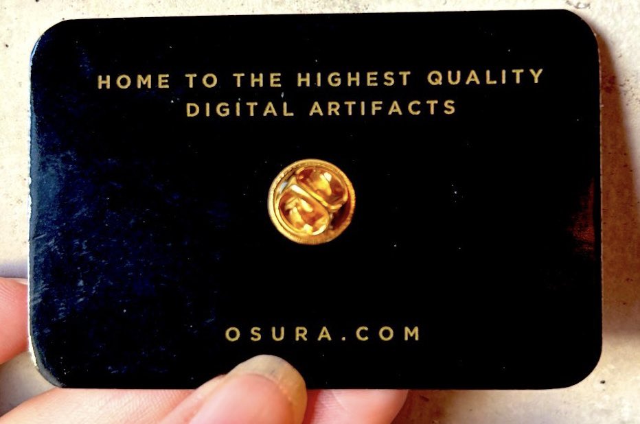 amandaterry's tweet photo. Gm @InscribingAMS☀️🇳🇱🌷

Come find me or @huuep today for one of 100 limited edition @osura_com pins!  

https://t.co/QXZCoLPIhz is home to the highest quality digital artifacts. 

Our first printing of these 🧡✨ https://t.co/2Z2AuDnlmQ