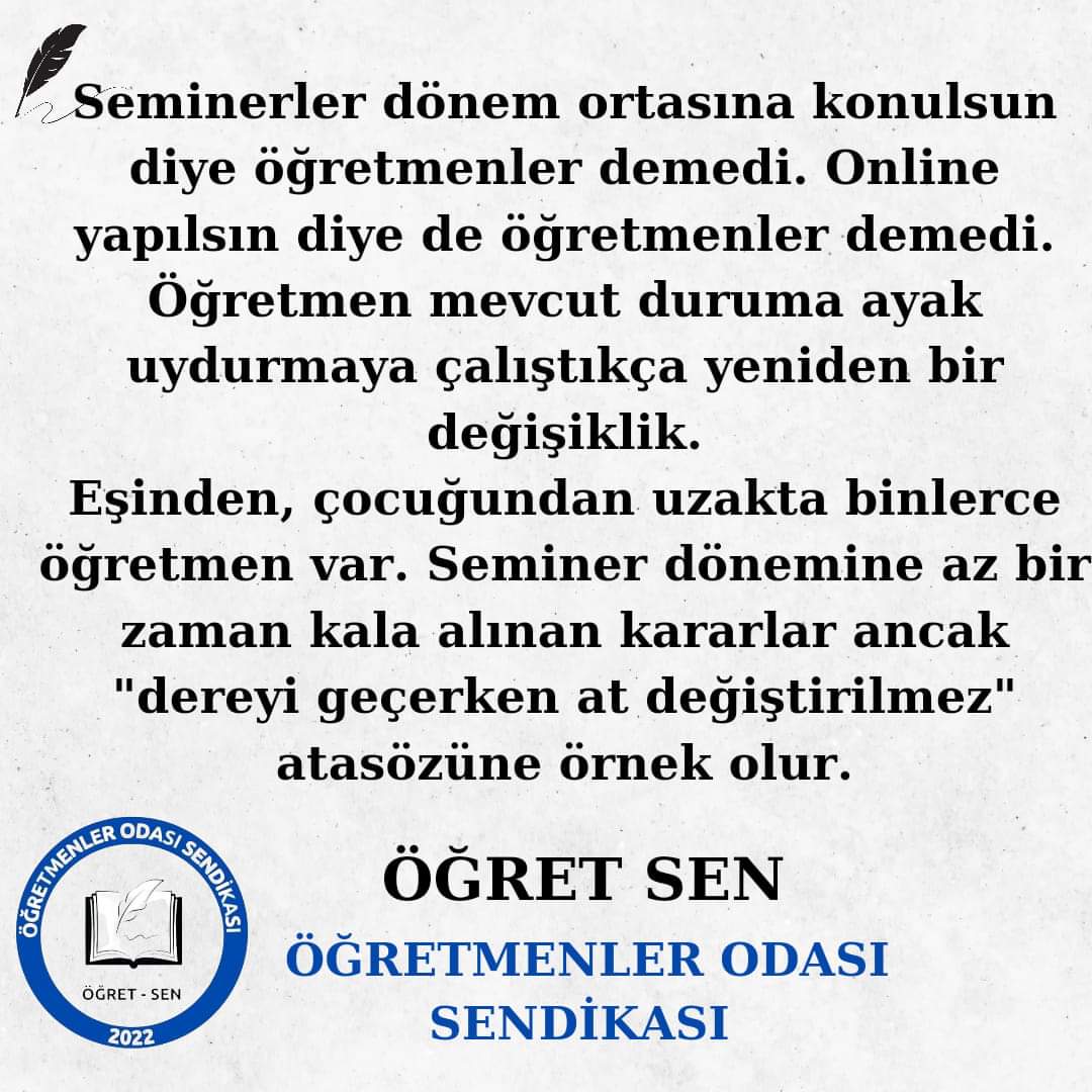 Her kelimesine katılıyorum ✔️👏 #YüzYüzeSeminereHayır