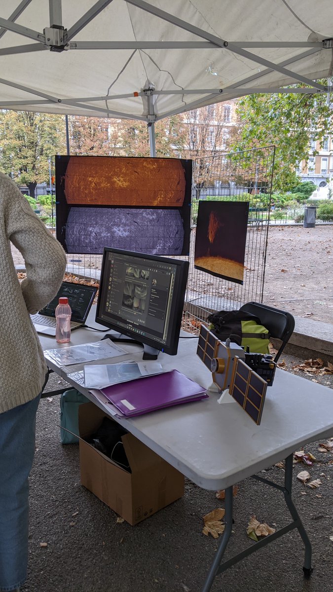 Aujourd'hui c'est la fête de la science ! Retrouvez nous toute la journée au jardin de ville de #grenoble pour vivre des expériences scientifiques !