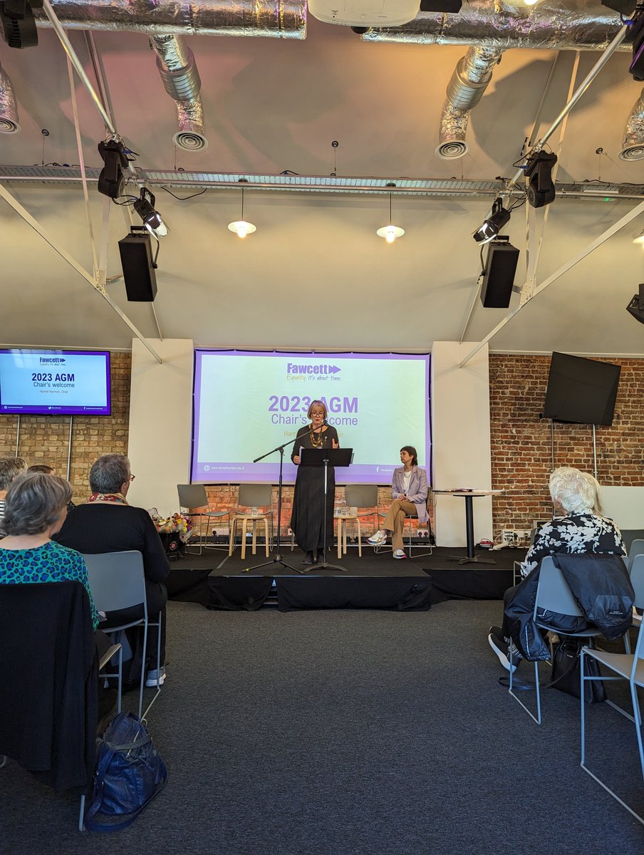 'I am standing down from Parliament to spend more time in feminism' 

<a href="/fawcettsociety/">Fawcett Society</a> new chair <a href="/HarrietHarman/">Harriet Harman</a> opens our AGM