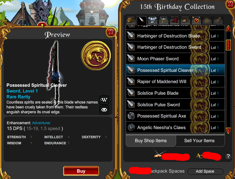 Ooooim's tweet photo. Is this weapon supposed to be on Chest only? @Alina_AE  @YoshinoAE https://t.co/rSubgTj4Cl