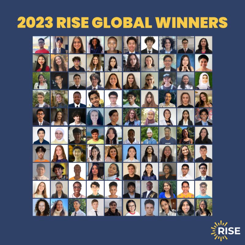 RISE is a US$1 billion initiative of Schmidt Futures, USA and the Rhodes Trust, UK. Applications for the next cohort of RISE are open! If you are or know a talented 15–17-year old with a bright idea to make the world a better place, visit risefortheworld.org for more info! 🙂