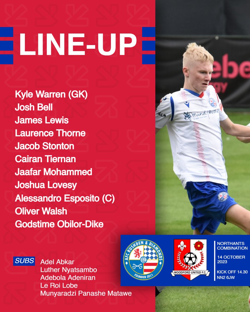 The Starting XI against Woodford United FC this afternoon.

📸 - <a href="/shaunfrankham/">Shaunfrankham</a>