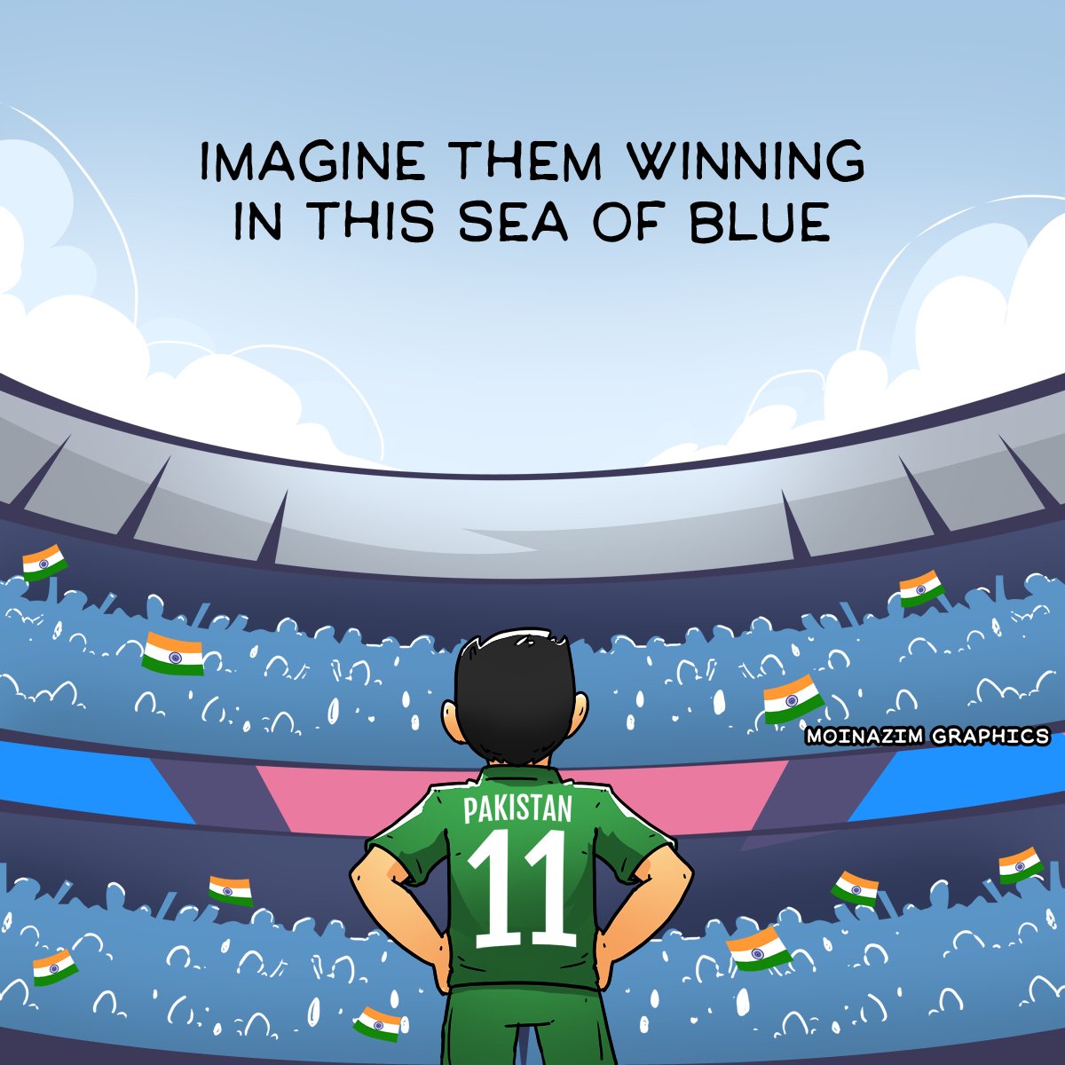 Mind says mushkil hai, heart says kia pata jeet jayen. 🥹
 #INDvsPAK #BabarAzam #ViratKohli𓃵 #RohithSharma