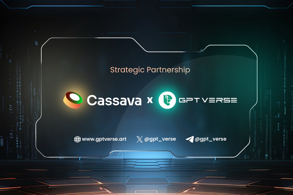 🚀 Exciting Partnership Alert! 🤝

We are thrilled to announce a powerful partnership between GptVerse and <a href="/CassavaNetwork/">CassavaNetwork</a> ! 

💼<a href="/CassavaNetwork/">CassavaNetwork</a> enables users to get extra income by simply completing tasks!

🥳To celebrate this great partnership, we have opened a special task👉