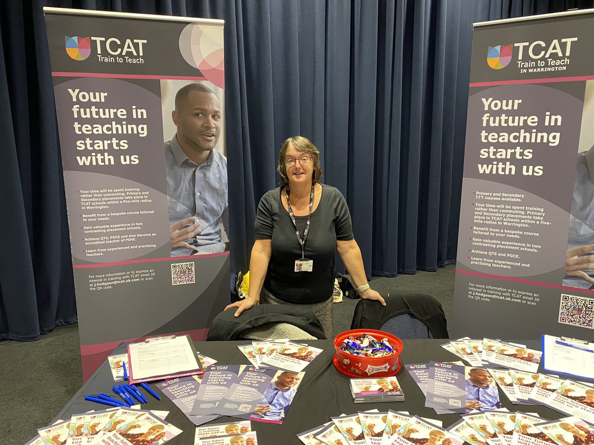 TCAT Train to Teach (@bhstraintoteach) on Twitter photo TCAT Train to Teach are at Manchester Central today for the Get into Teaching event. Come and talk to us about how you could complete your ITT training in our Warrington schools <a href="/TCATchallenge/">The Challenge Academy Trust</a> <a href="/tcat_uk/">TCAT</a> <a href="/BF_SCITT/">Train to teach with Bright Futures!</a> TCAT Train to Teach are at Manchester Central today for the Get into Teaching event. Come and talk to us about how you could complete your ITT training in our Warrington schools <a href="/TCATchallenge/">The Challenge Academy Trust</a> <a href="/tcat_uk/">TCAT</a> <a href="/BF_SCITT/">Train to teach with Bright Futures!</a>