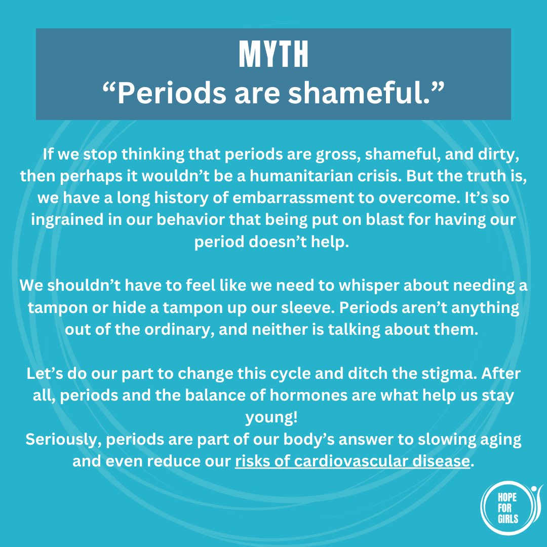 WomenCeoOrg's tweet photo. We get it. Details of blood can make everyone a little shy, so we thought it might be helpful to try to clear a few things up about menstruation.

8 Period Myths We Need to Set Straight!
_

#EndPeroidPovery #SDG5 #HopeForGirls #WomenCEOFoundation https://t.co/FUcF4e8wkZ