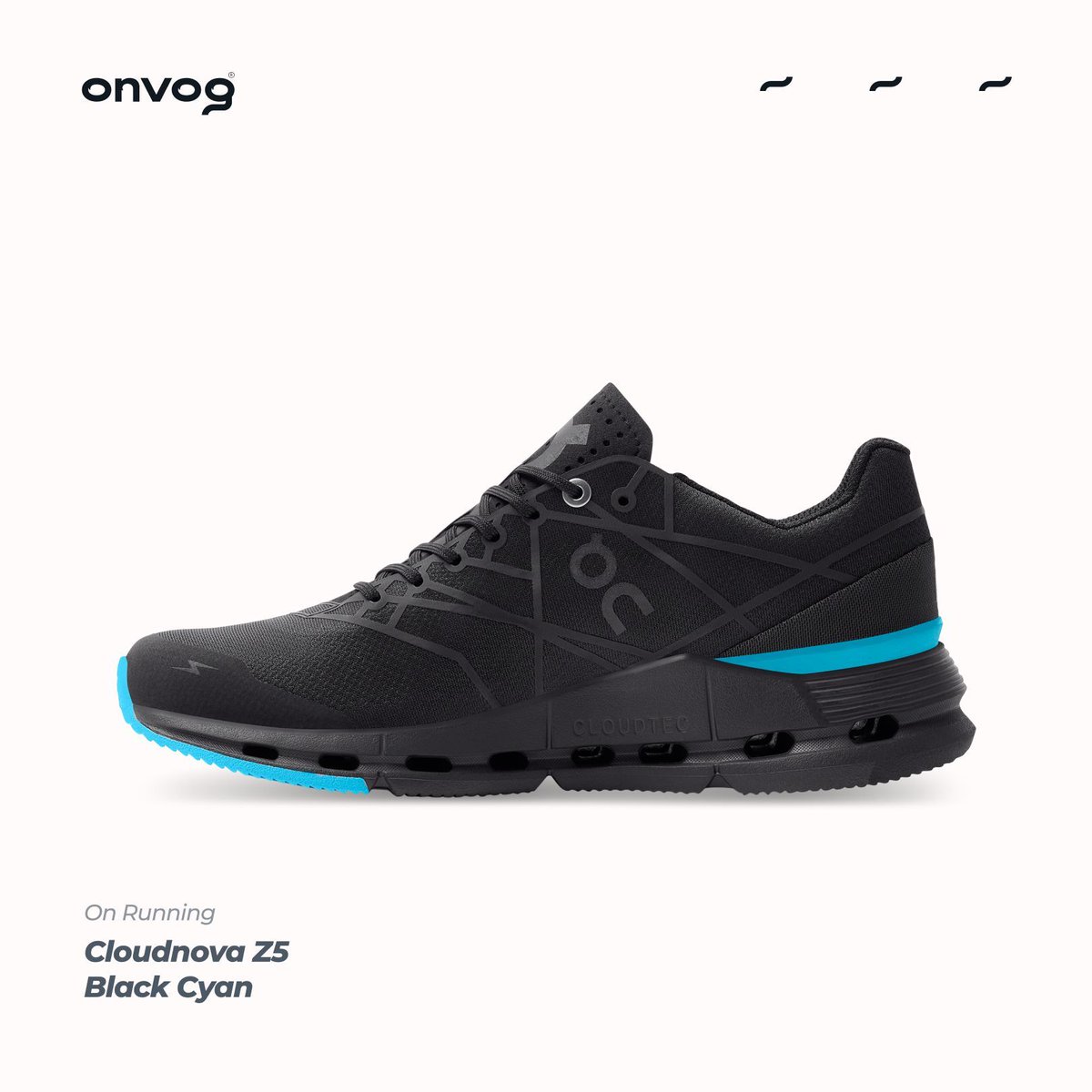 theonvog's tweet photo. Add a pop of color to your sneaker collection with the On Running Cloudnova Z5 Black Cyan (26.98929)! Get your pair now at https://t.co/3MV3tItSkd or visit us at https://t.co/qrBNWTQjaF #ONVOG #OnRunning #CloudnovaZ5 #SneakerStyle https://t.co/VwV3YRVWVh