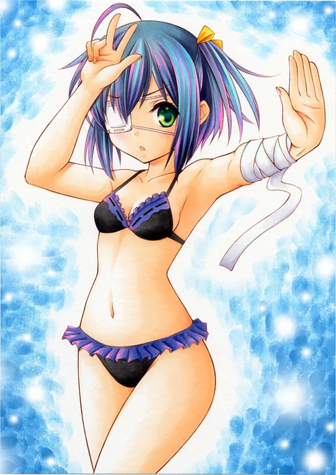 こんにちは 中二病でも恋がしたい! 小鳥遊六花ちゃんのイラストです(再掲)