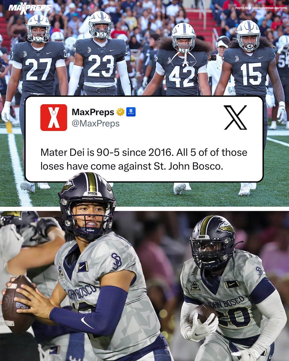 This is the first time Mater Dei has been shutout since 2011! 🤯