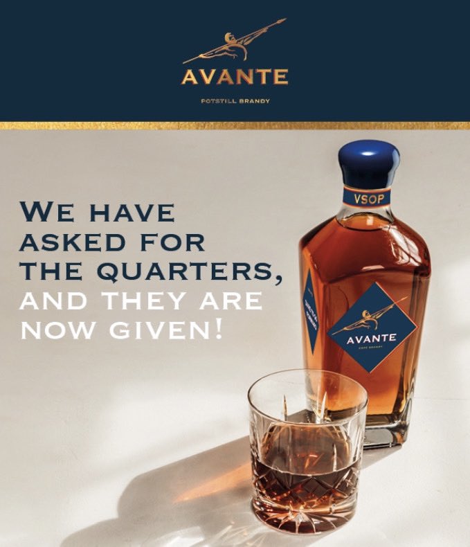 Avante Brandy (@avantebrandy) on Twitter photo Speaking of 4’s and quarters get your first taste of #AvanteBrandy this weekend <a href="/FourwaysFarmers/">The Fourways Farmers Market</a> see you there! Speaking of 4’s and quarters get your first taste of #AvanteBrandy this weekend <a href="/FourwaysFarmers/">The Fourways Farmers Market</a> see you there!