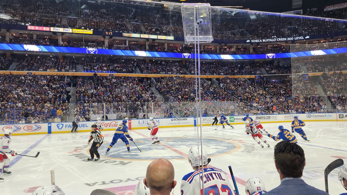 Allen Moy (@allenmoy) on Twitter photo Sitting 2 rows behind the <a href="/NYRangers/">New York Rangers</a> bench in Buffalo. Coach Peter Laviolette is right in front of us! Also got a great shot of Alexis Lafreniere's goal for the Rangers! 🏒🥅🔴⚪️🔵 Sitting 2 rows behind the <a href="/NYRangers/">New York Rangers</a> bench in Buffalo. Coach Peter Laviolette is right in front of us! Also got a great shot of Alexis Lafreniere's goal for the Rangers! 🏒🥅🔴⚪️🔵