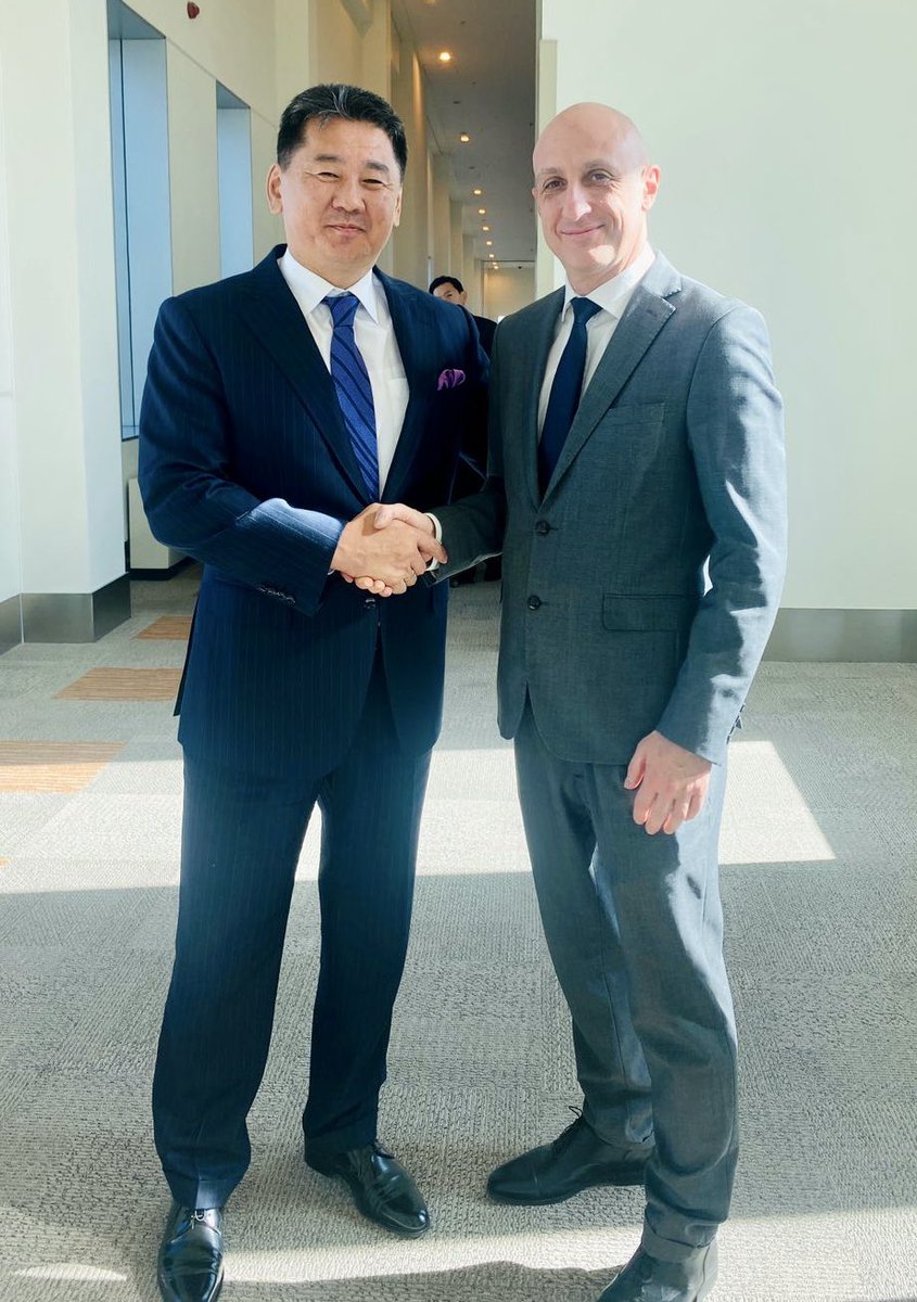 I had the honor to welcome back <a href="/ChinggisAirport/">ChinggisKhaanAirport</a> the President of Mongolia <a href="/UKhurelsukh/">Ухнаагийн ХҮРЭЛСҮХ</a> from his State visit to France where he met <a href="/EmmanuelMacron/">Emmanuel Macron</a> <a href="/France_Mongolie/">La France en Mongolie 🇫🇷🇲🇳</a> <a href="/DeMongolie/">Mongolie en France</a> <a href="/MinColonna/">Catherine Colonna</a> <a href="/BattsetsegBatm2/">Battsetseg Batmunkh</a>