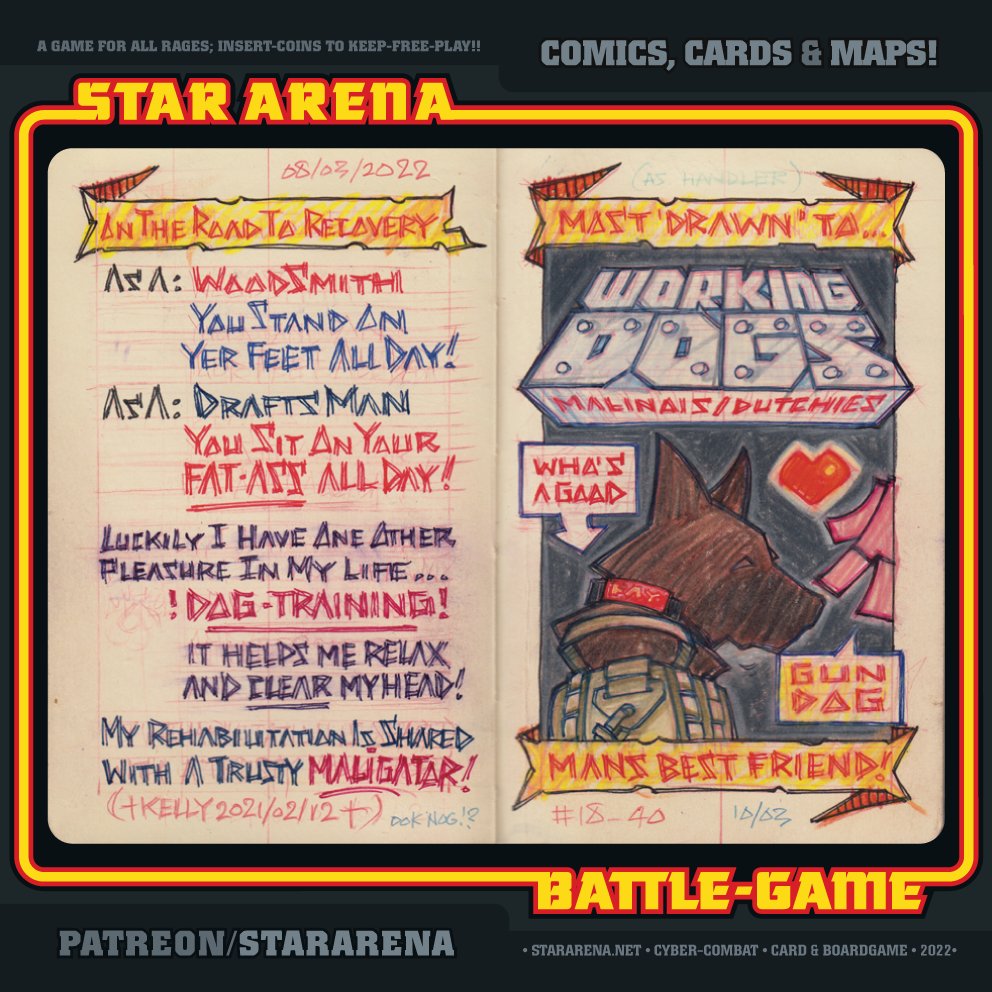 Your Weekly Doze of the #StarArena #CyberFiction #ToyBabyHero #MegaWarGame: StarArena.net/Print_And_Play

Follow #StarArenaGame and see various #GameExpansions in the making. For Lore &amp; More: StarArenaGames.com/About

Whois the #GunShin? #軍神?
StarArenaGame.bio.link