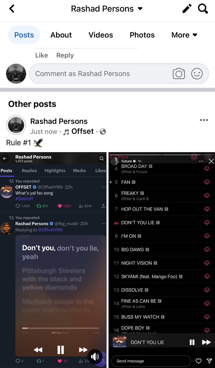 fbg_mudd's tweet photo. https://t.co/QIr71LEjCl - Listen Here π¦
#Setitoff #Offset #DontYouLie #HipHop #MusicVideo
#YouTube #NewMusic #Rap #MigoFlow
#OffsetVideo #TrapMusic #RapArtist #Hiphopedits
#MusicRelease #HipHopCulture #Migos
#MusicLovers #OffsetFans #OffsetNation #Offsettears #UrbanArt #RapGame #ViralVideo
#UrbanMusic #NewMusicAlert #Hot100 #RapLife
#YouTubeMusic #HotTrack #YRN