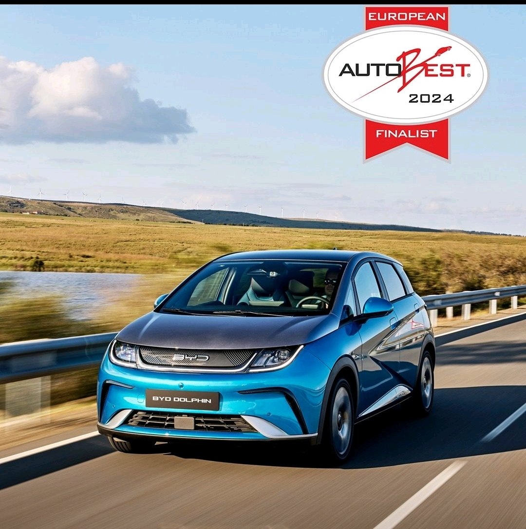 I_Trasmonte's tweet photo. ¡El BYD Dolphin, es uno de los finalistas de @autobestEU 2024 en la categoría Best Buy! Es el primer coche chino que lo logra en los 23 años de historia del prestigioso premio 🙌🏼.
¡Seguimos! 🐬⚡
#byd
#byddolphin
#autobest
#emobility https://t.co/JOdOza5frs