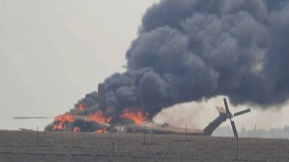 OnAviation's tweet image. Un #CH53 israelí ha sido derribado por un misil anti tanque por terroristas de Hamás cuando estaba realizando un desembarco de tropas. A bordo había al menos 50 soldados, se desconoce aún la cifra de víctimas.