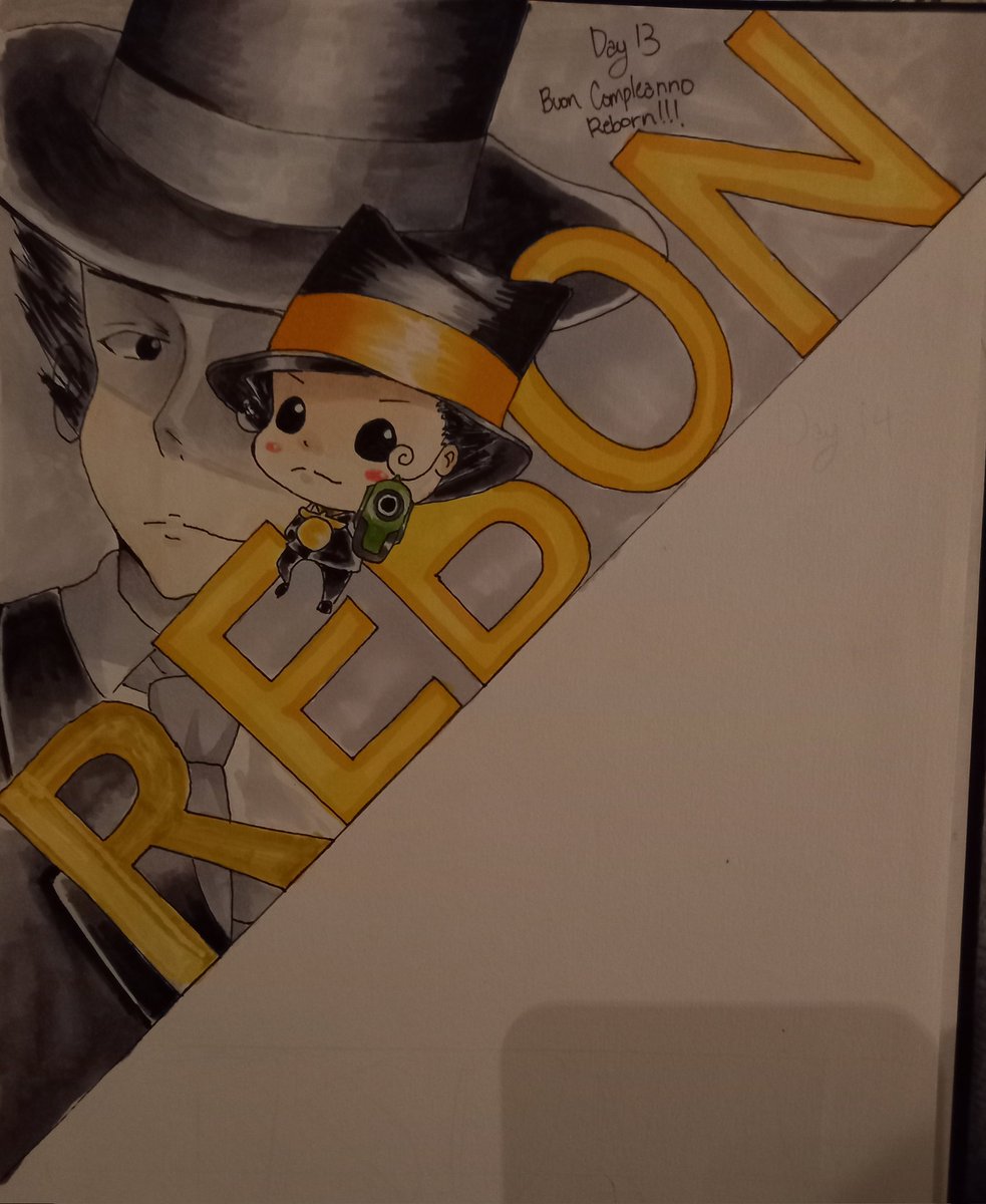 Punyan_goro's tweet photo. Inktober day 13 

BUON COMPLEANNO REBORN!!!!!!!!!!
(HAPPY BIRTHDAY REBORN!!!!!!!!!!)

Khr is my fav anime and it'll be my fav anime forever uwu

Now u guys can guess what I'll be drawing tomorrow uwu

#inktober2023 #khr #リボーン生誕祭 https://t.co/pchFP3w0xf